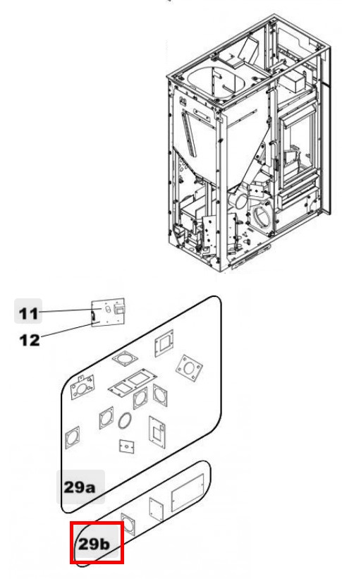 Haas-Sohn Catania II RLU 443.08 afdichting inspectiedeksel Set