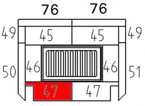 Haas-Sohn Riga 150.17 Bodemsteen voorkant links
