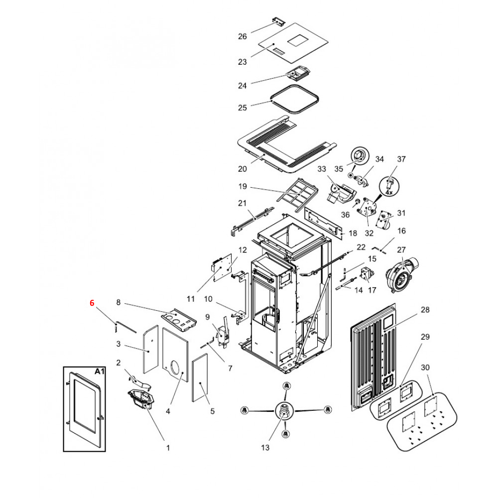 Haas-Sohn Pallazza III 534.08 Vlamtemperatuursensor