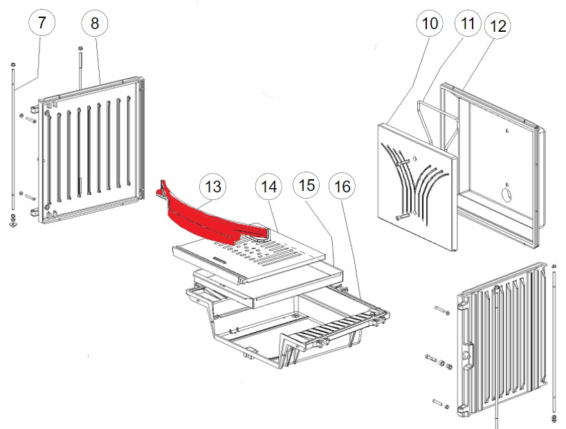 La Nordica Focolare 70 Tondo houtvanger B