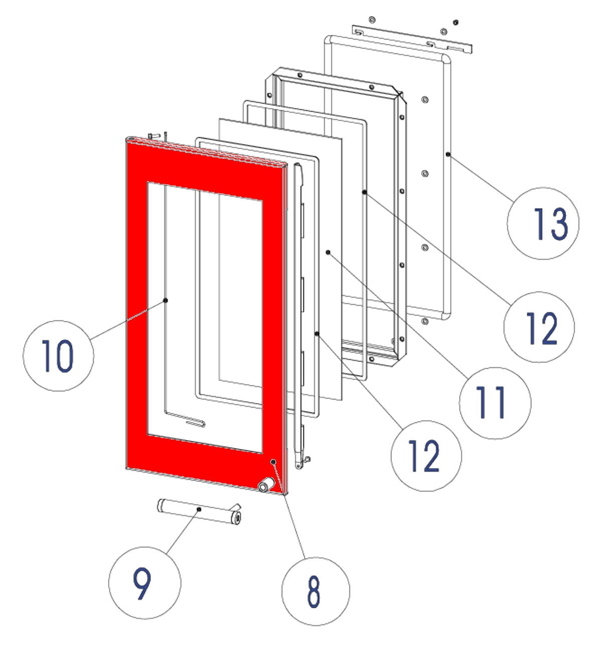 Austroflamm Glass Deur