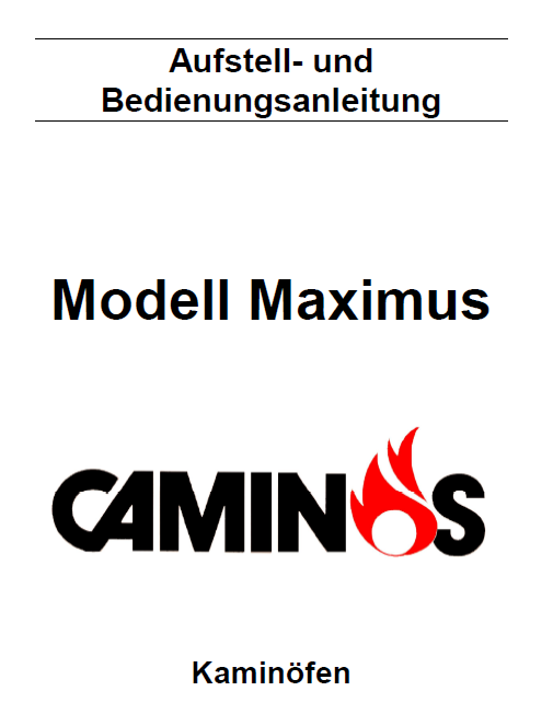 Caminos Maximus Gebruiksaanwijzing