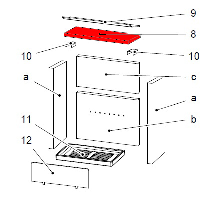 Haas-Sohn Pinus 218.17 vlamplaat onder
