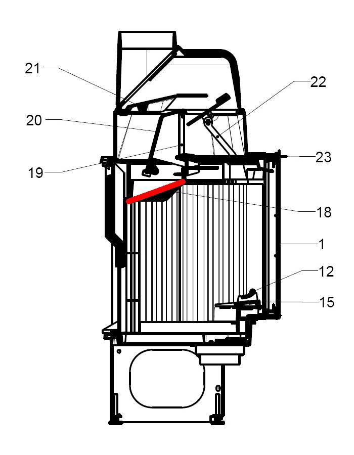 Leda Karat 510 D vlamplaat onder C