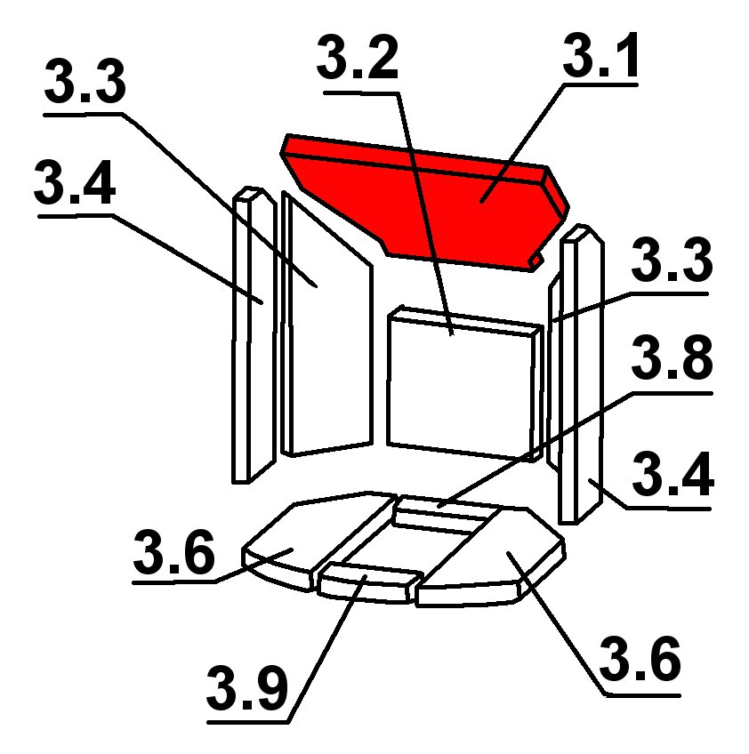 Oranier Polar 8 vlamplaat A