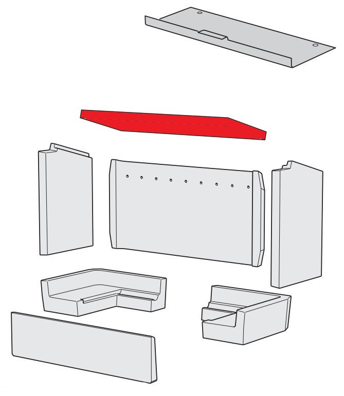 Contura i31 vlamplaat