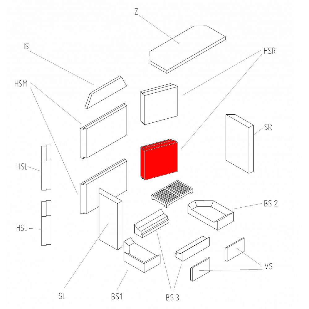 Haas-Sohn Komfort 180.18 Zijsteen rechts achteraan onder