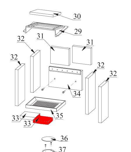 Fireplace Florenz Bodemsteen voorkant rechts
