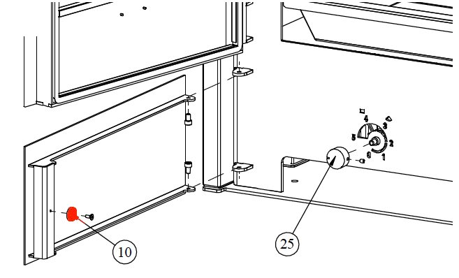 Fireplace Perondi Deursluiting houtvakdeur