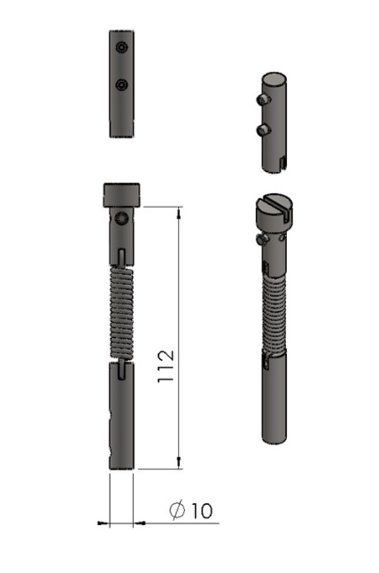 Termatech TT21 Scharnier Set