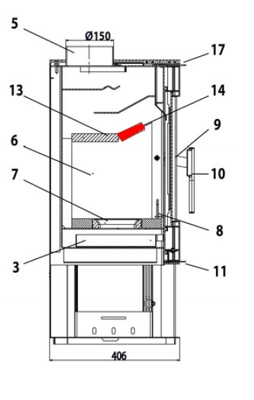 Haas-Sohn Montegrotto II 305.15 vlamplaat voorkant