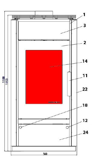 Haas-Sohn Husum 206.15 Glasruit