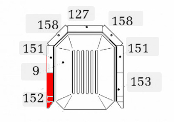 Haas-Sohn Hamar 251.15 Zijsteen links voorkant