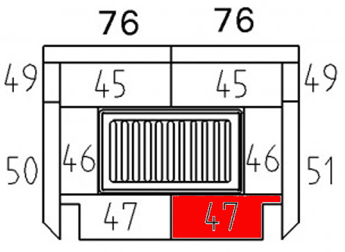 Haas-Sohn Riga 150.17 Bodemsteen voorkant rechts