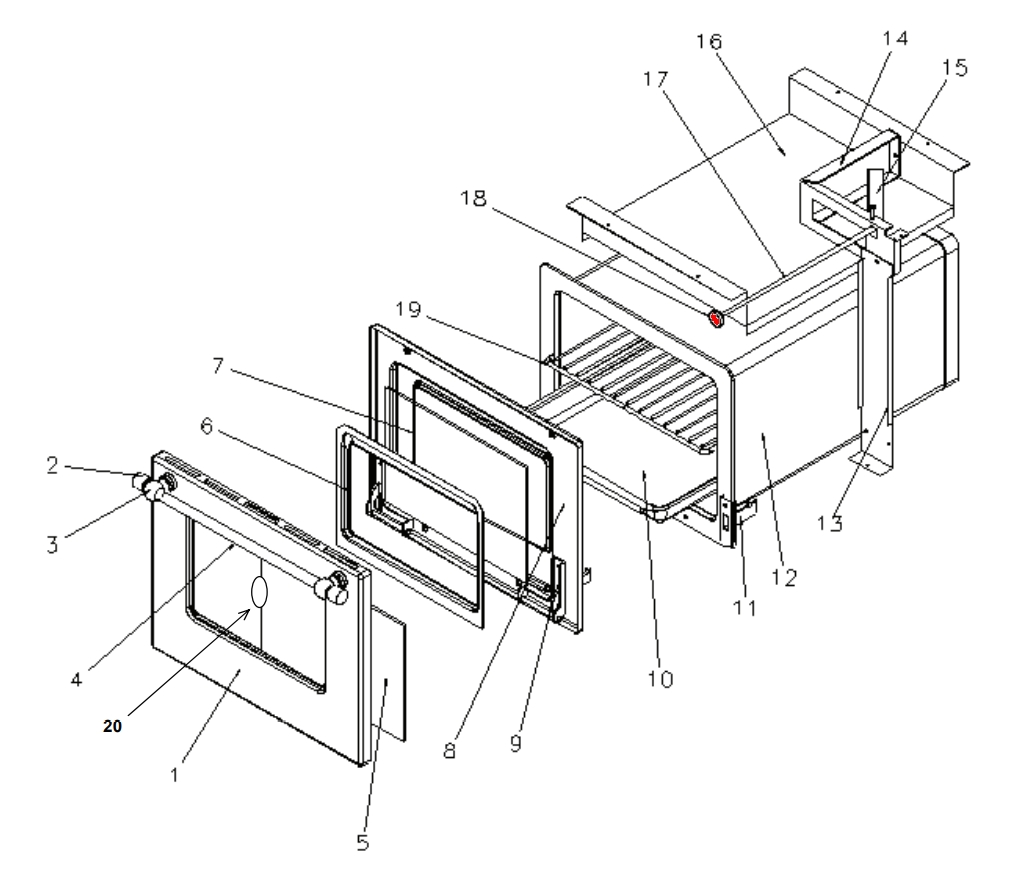 Wamsler K176A-90 Handvat opstartklep behuizing