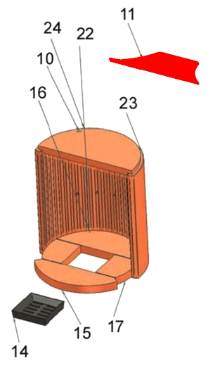 Justus Faro Plus vlamplaat Staal