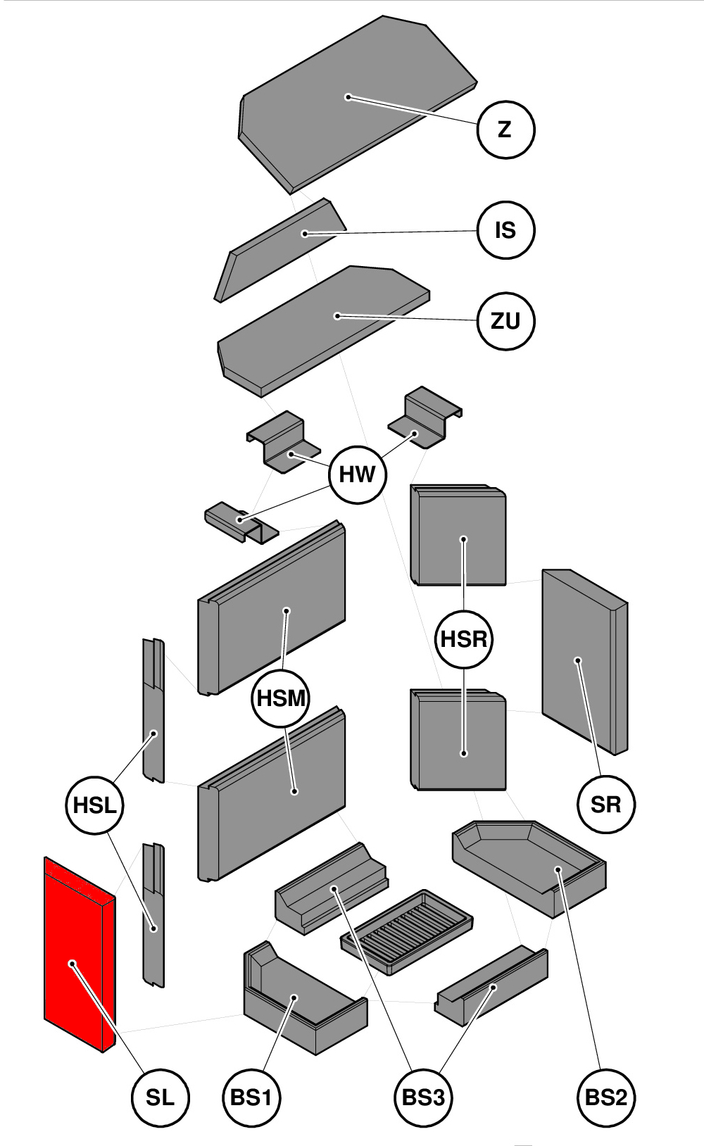 Haas-Sohn Komfort III 180.18 Zijsteen links voorkant