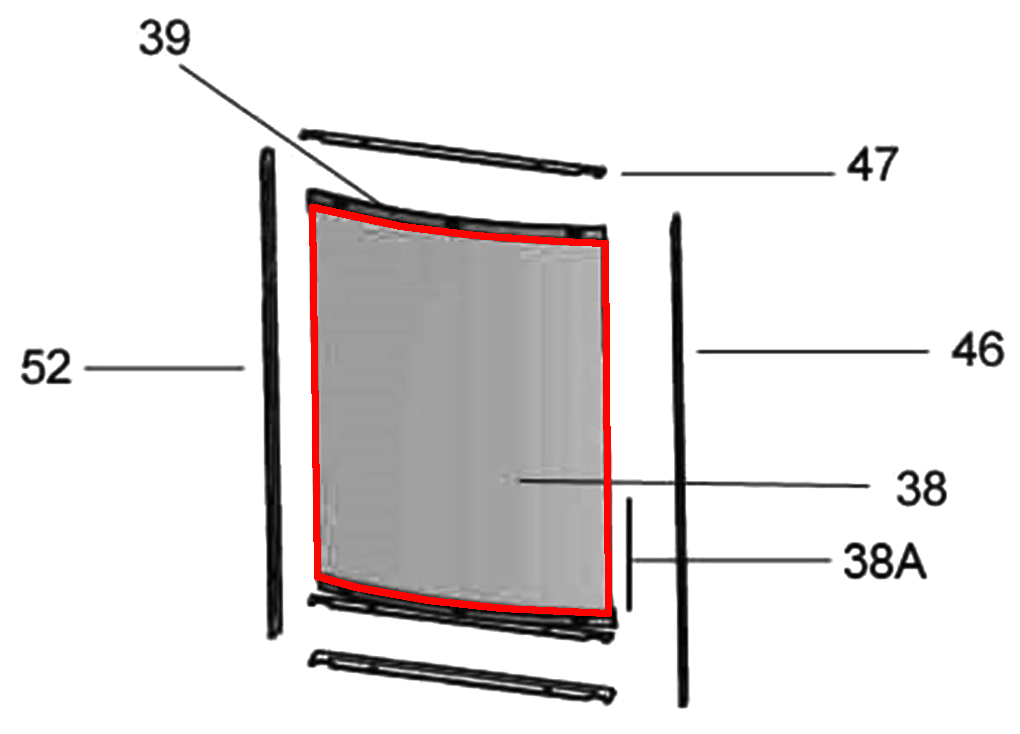Justus Reno R glasruit afdichting B