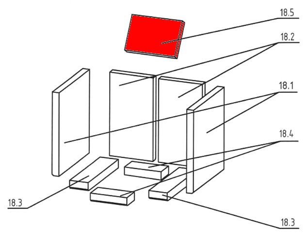 Oranier Nordik vlamplaat B