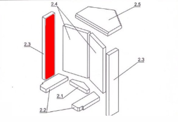 Oranier Alto Zijsteen links