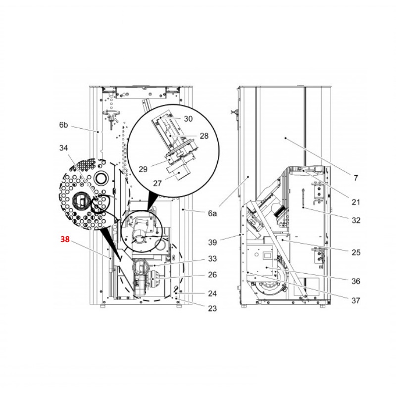 Haas-Sohn Pallazza II 534.08 Kamertemperatuur sensor