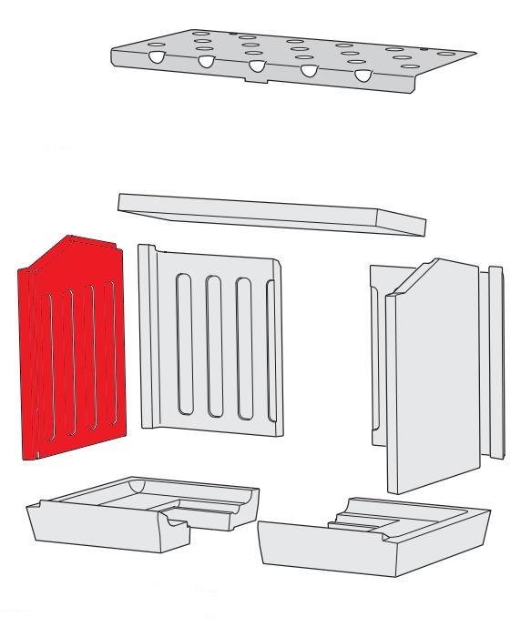 Contura i20 Zijsteen links