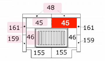 Haas-Sohn Grado 252.17 Bodemsteen rechts achteraan