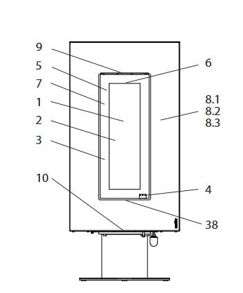 Wodtke Vision 7 Glasruit zwart