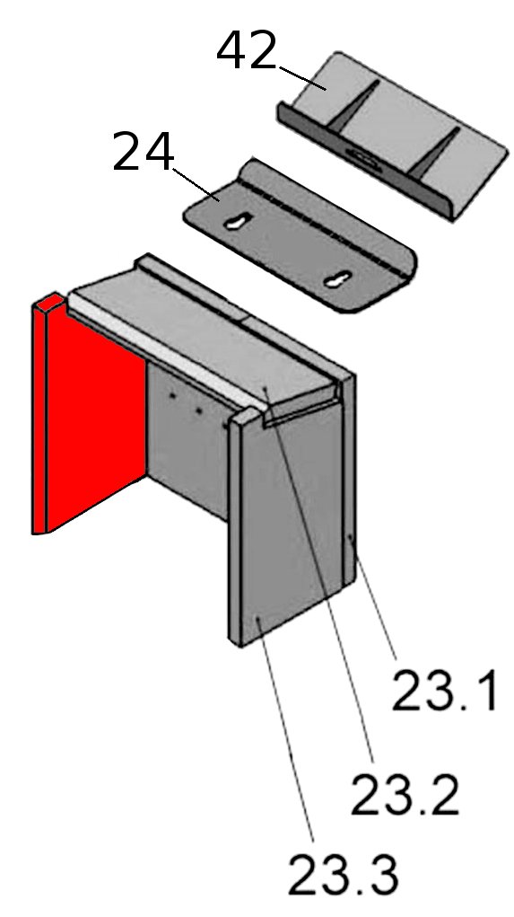 Oranier Hera Type 4210 A01 Zijsteen links A