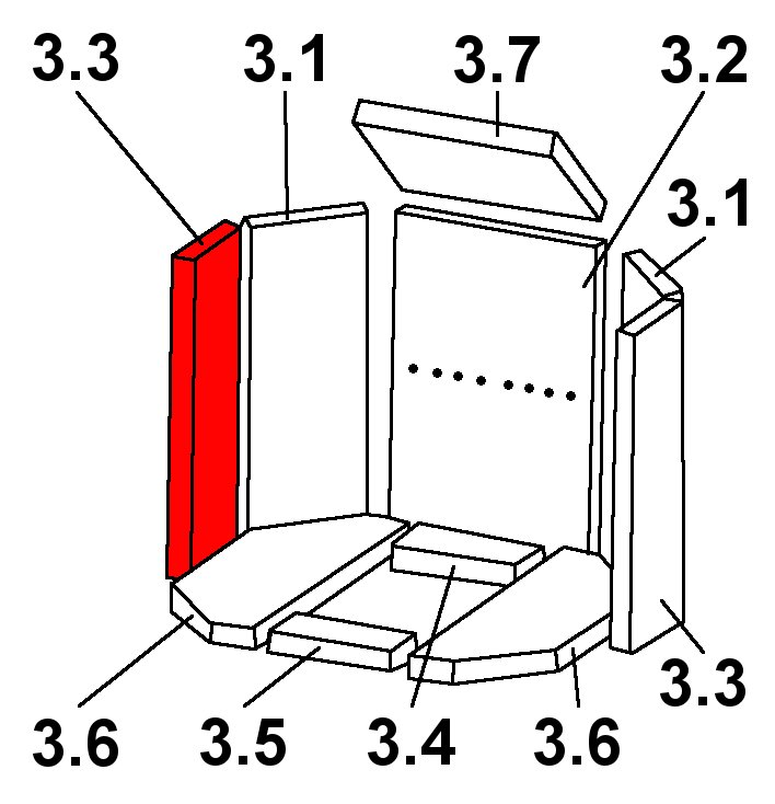 Oranier Tampere Type 4647-8 Zijsteen links voorkant C