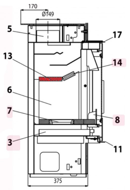Haas-Sohn Tonstad 303.15 vlamplaat