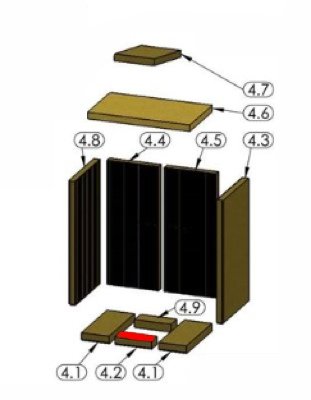 Oranier Astra 7 Bodemsteen voorkant