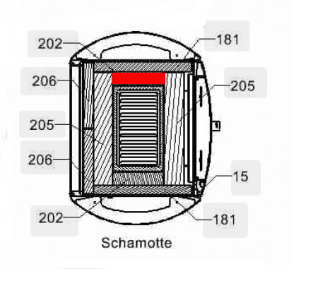 Haas-Sohn Fuego 287.12 Bodemsteen rechts
