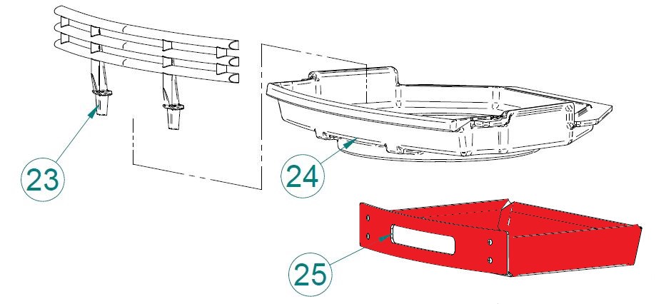 Contura 720T Aslade grijs