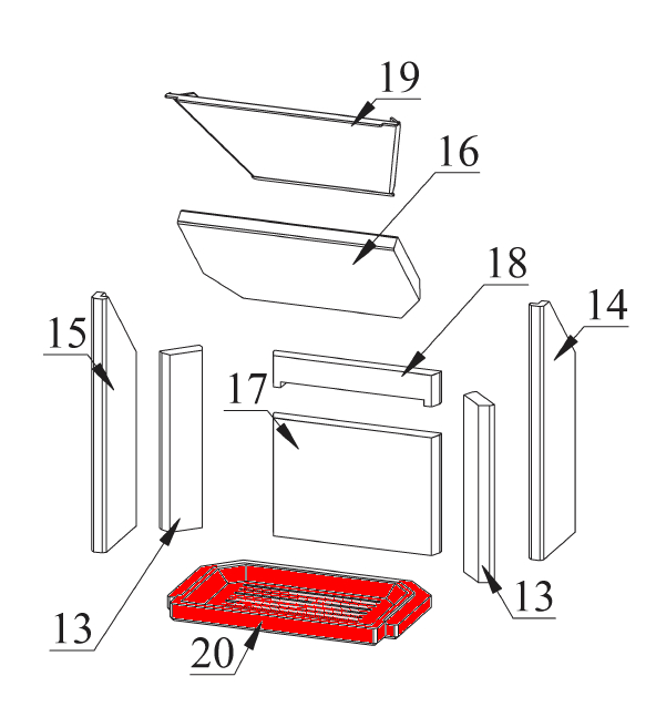Fireplace Moderato Asrooster