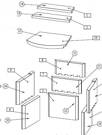 Fireplace Korfu binnenwerk