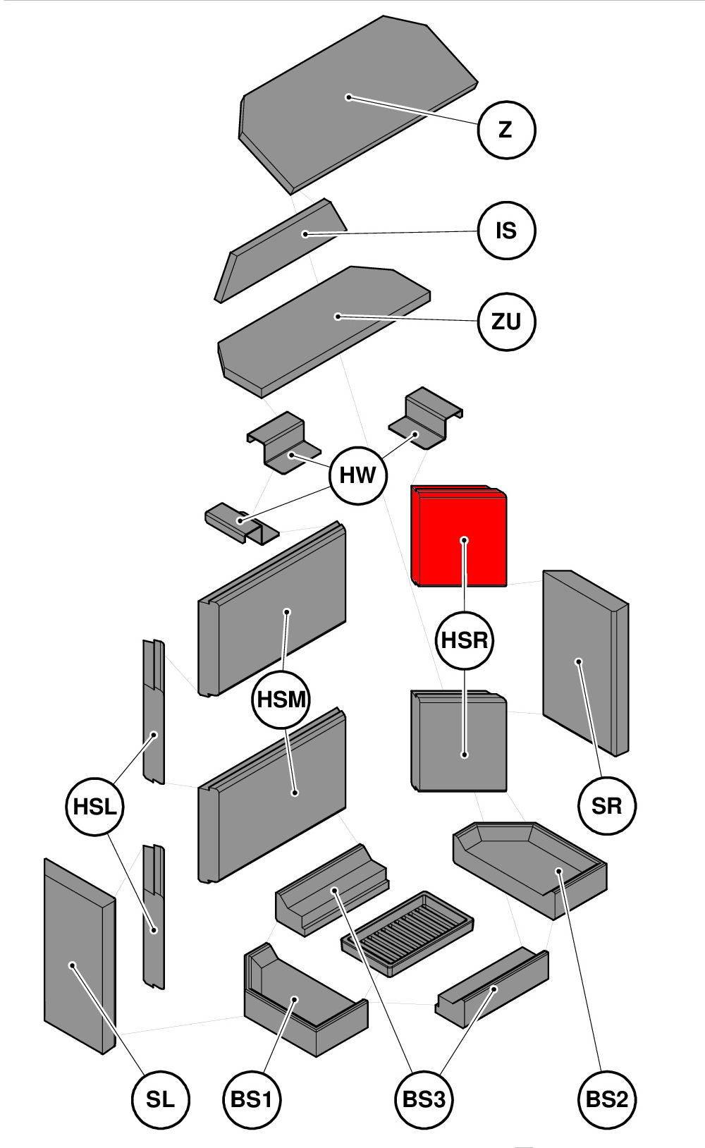 Haas-Sohn Opus 168.18 Zijsteen rechts achteraan boven