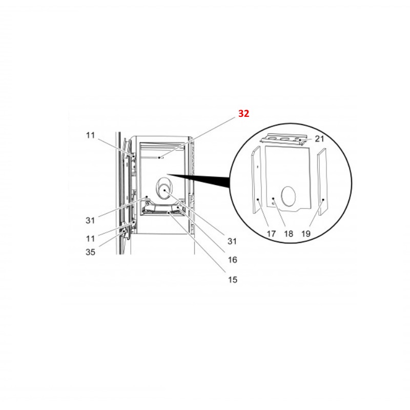 Haas-Sohn Pallazza II 534.08 Vlamtemperatuursensor