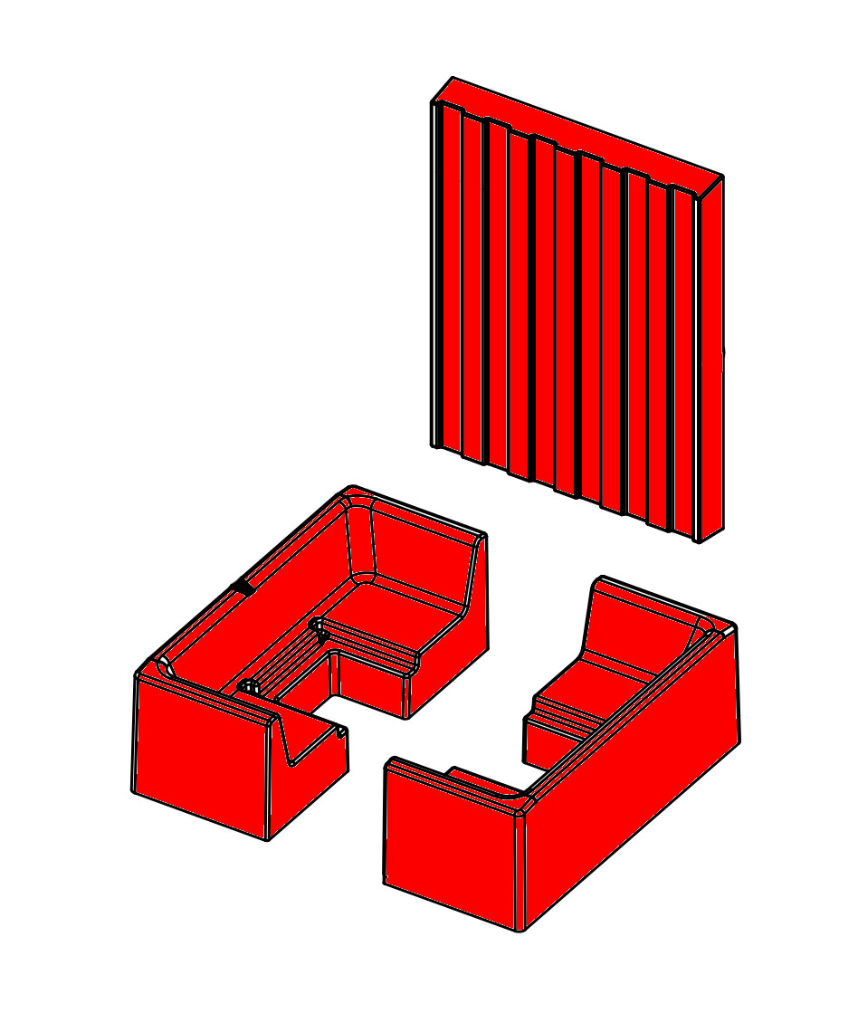 Spartherm Arte U-50h binnenwerk Set zwart