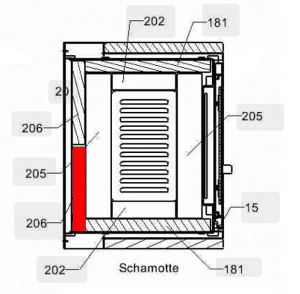 Haas-Sohn Pico 286.12 Achterste muur steen links