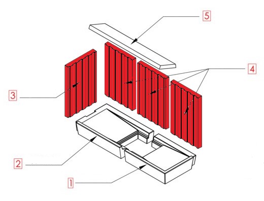 Spartherm Varia 2R-100h Zijsteen Set A
