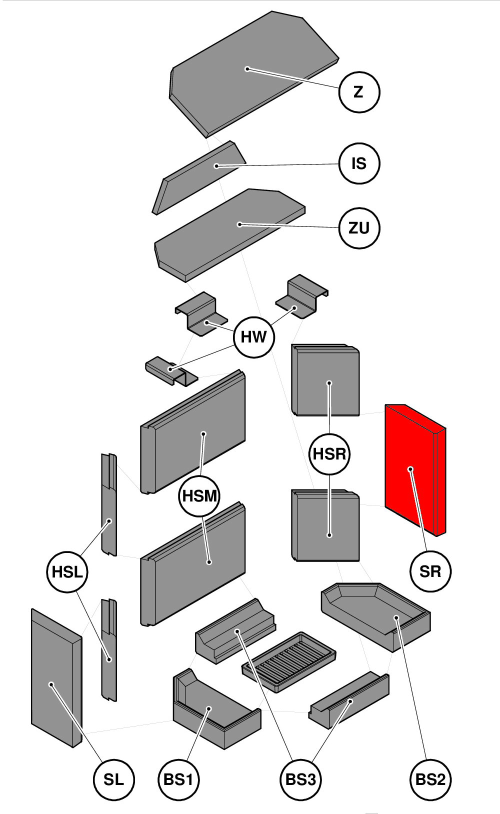Haas-Sohn Komfort III 180.18 Zijsteen rechts voorkant