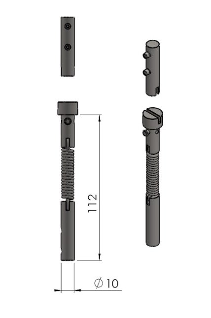 Termatech TT22 Scharnier Set