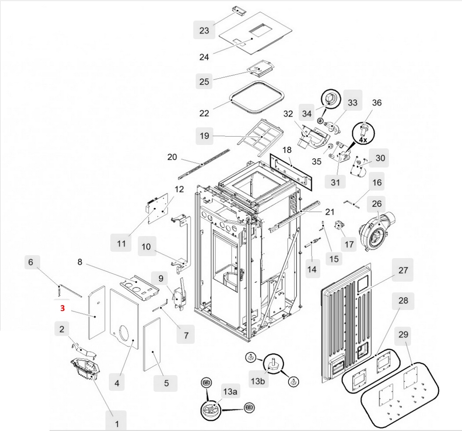 Haas-Sohn HSP 6 Premium 539.08 Zijsteen links