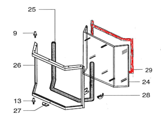 Supra Saphir 1701 glasruit afdichting