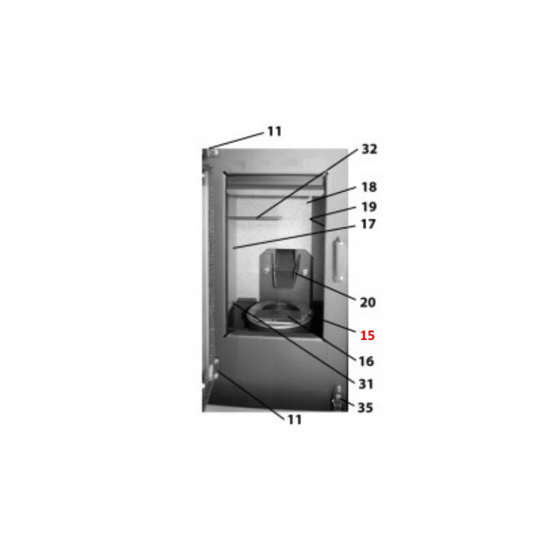 Haas-Sohn Pelletto RLU 418.08 branderpot