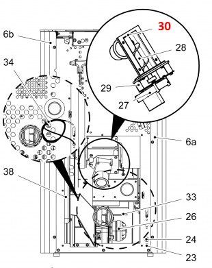 Haas-Sohn Pallazza II 519.08 lagerbuis voor vijzel boven