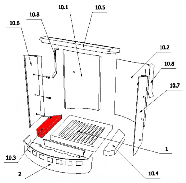 Oranier K7 Bodemsteen links