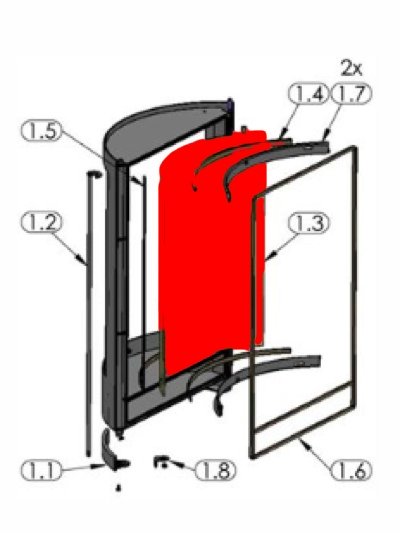 Oranier Pisa Glasruit