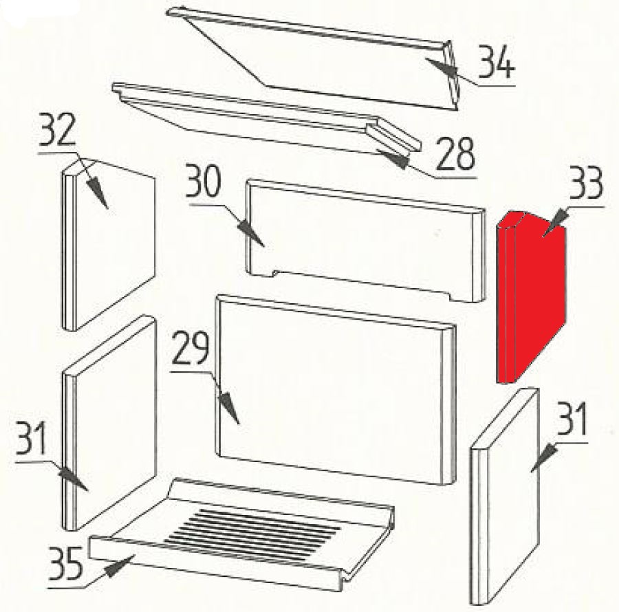 Fireplace Dalma Zijsteen rechts boven